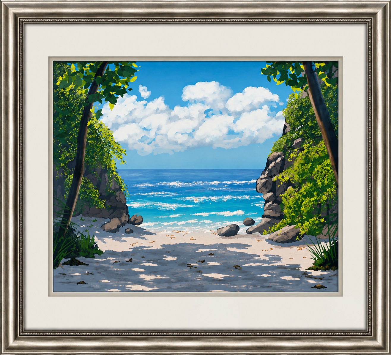 beyond the trees abstract canvas artwork
