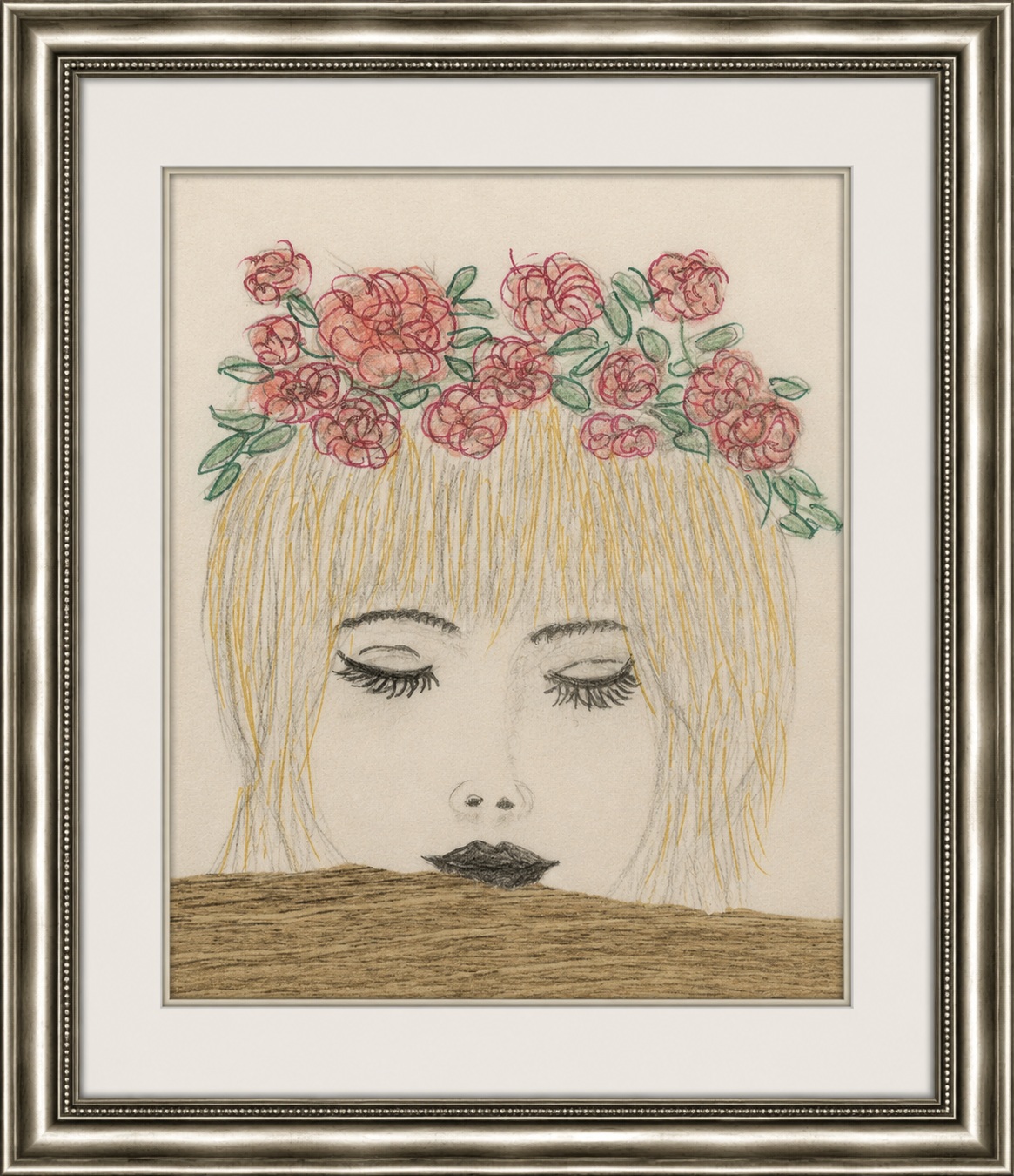 Crowned in Roses canvas artwork