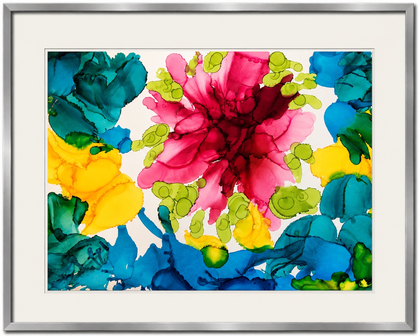 Summer in Bloom abstract canvas artwork