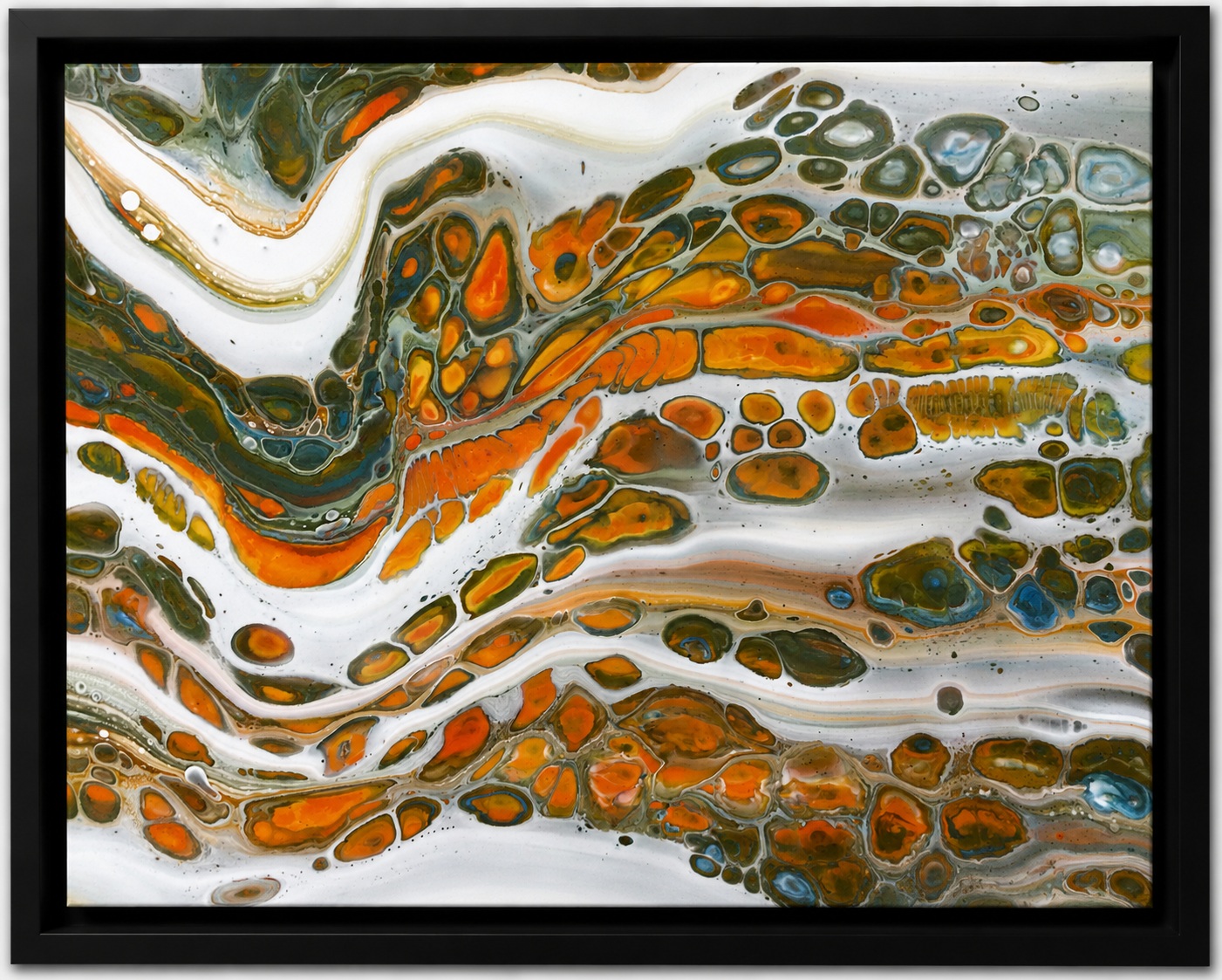 Riverbed abstract canvas artwork