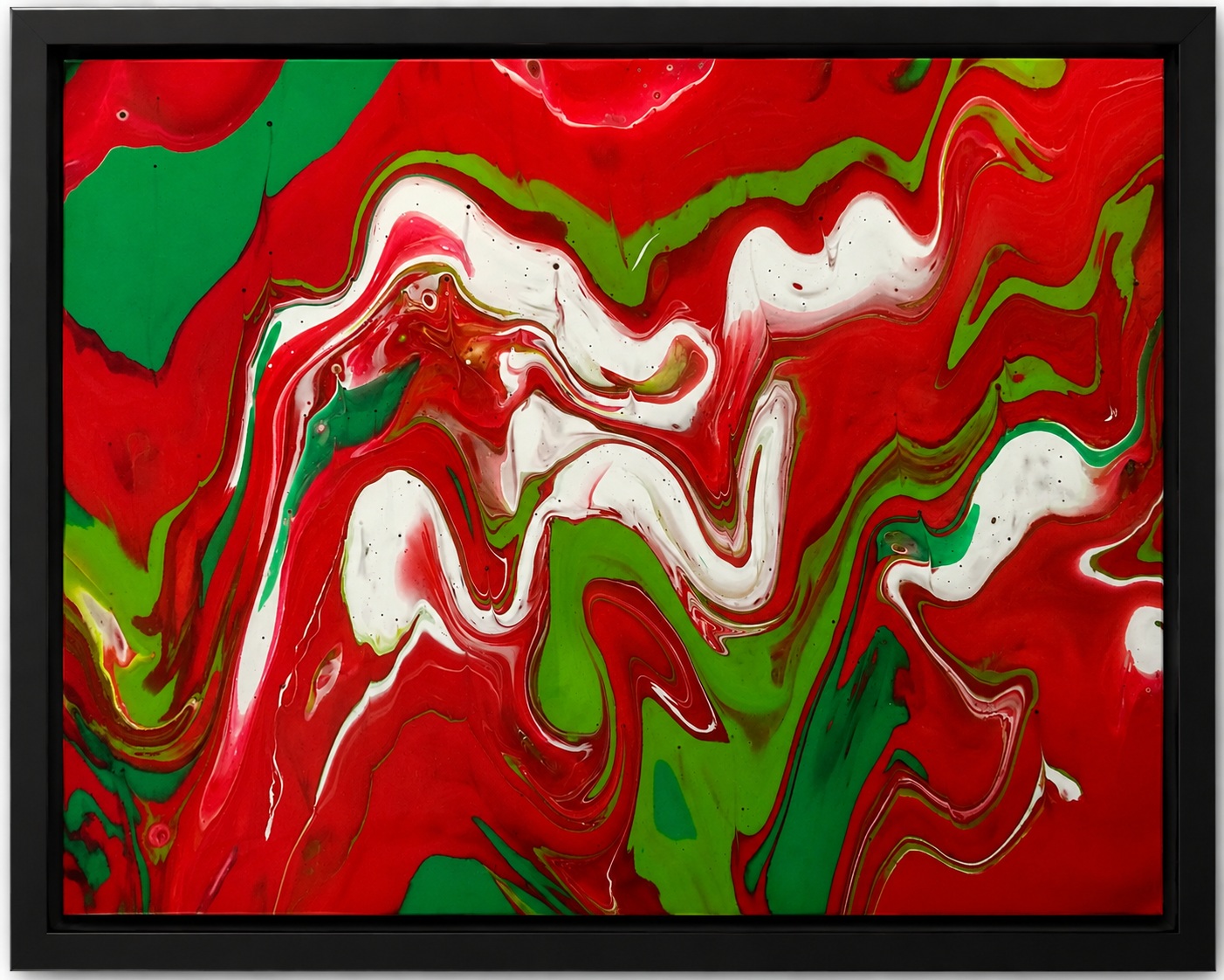 Christmas Chaos abstract canvas artwork